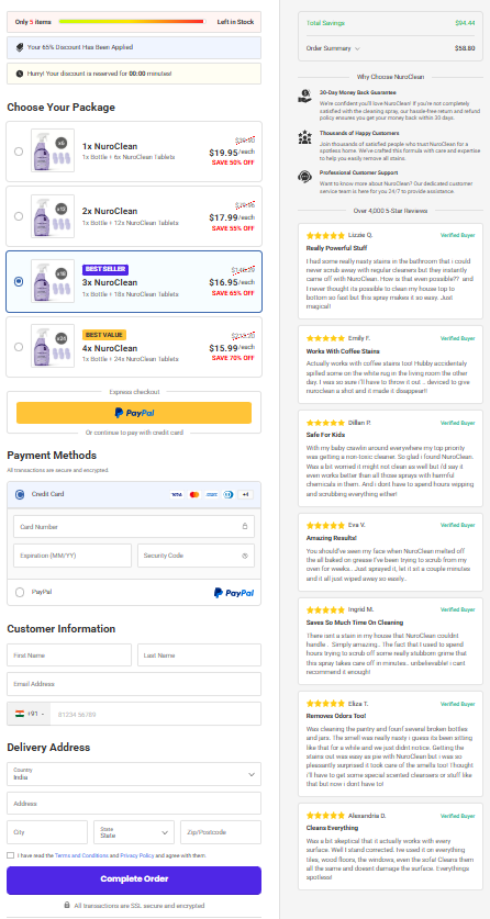 nuroclean-order-page